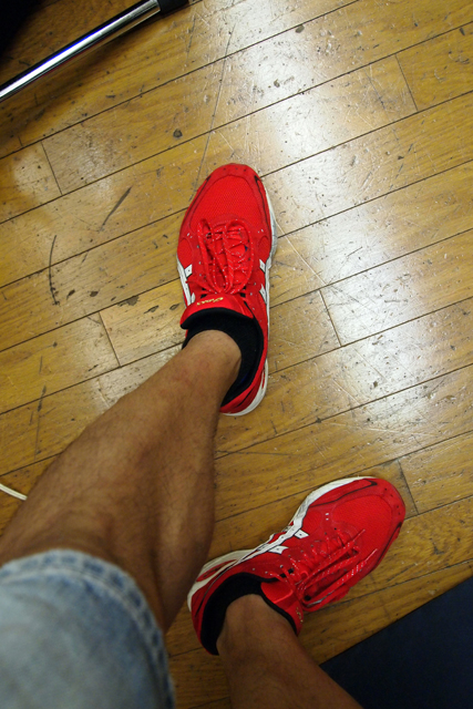 ランナーの足。