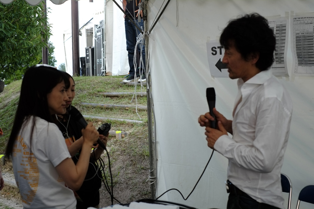 影のMVP、中村貴子にインタビューされる。